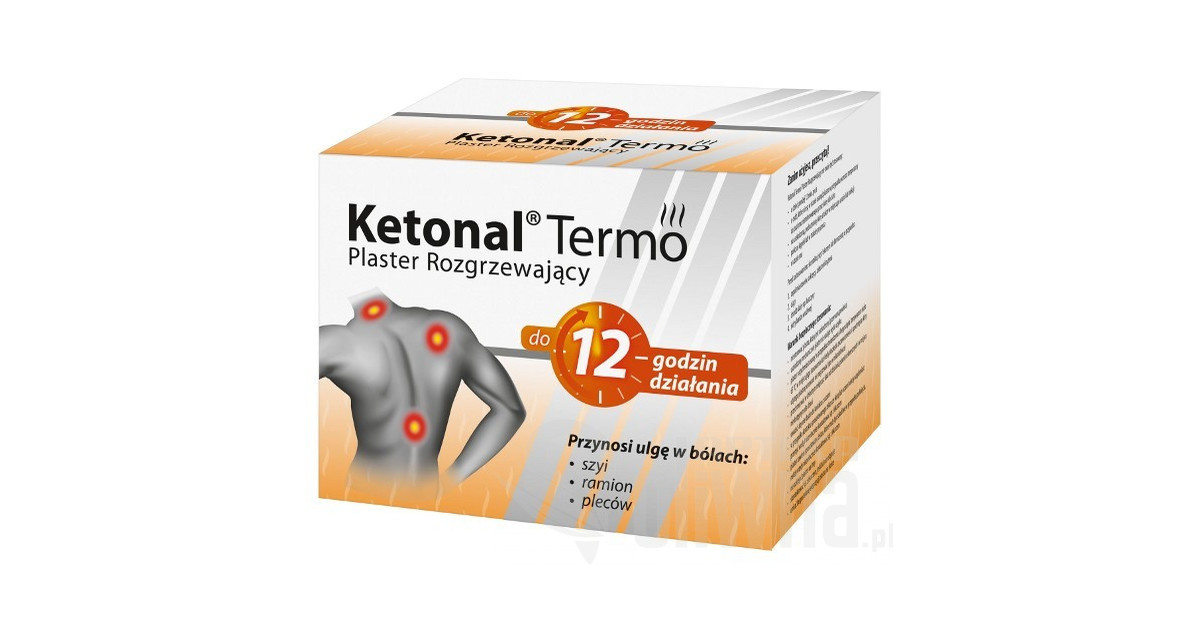 Ketonal Termo, plastry rozgrzewające, 1 sztuka: ulotka, cena i opinie ...