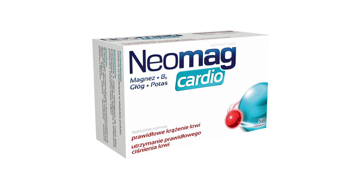 NeoMag Cardio 50 tabletek: ulotka, cena i opinie - Apteka Internetowa ...
