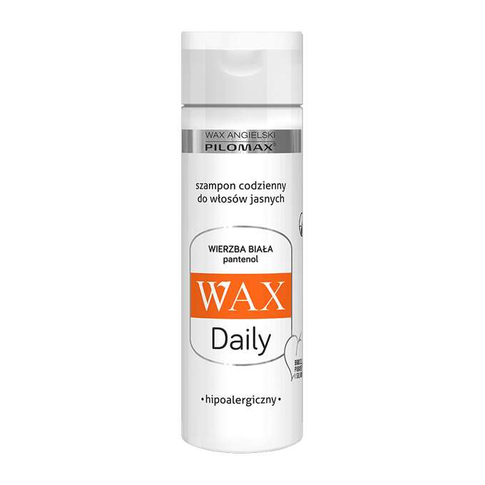 Pilomax Wax Daily szampon do włosów jasnych z wierzbą 200ml ulotka