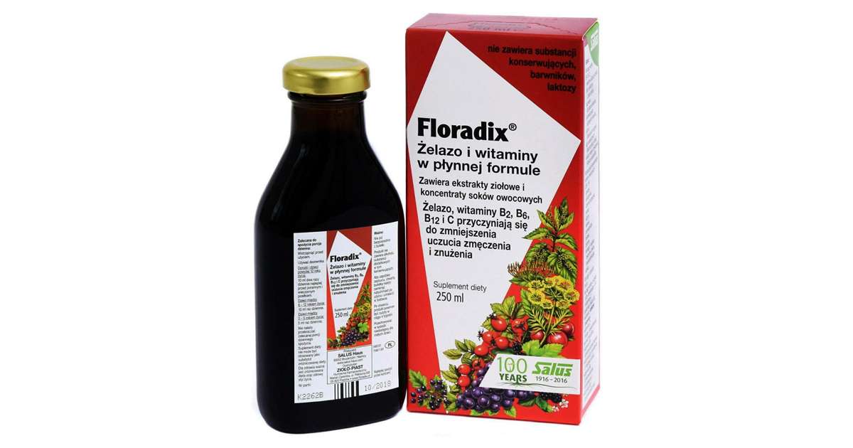 Floradix żelazo i witaminy 250 ml: ulotka, cena i opinie - Apteka