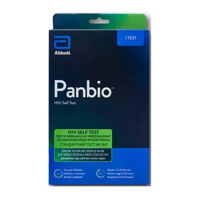 Panbio, Test na HIV do samodzielnego wykonania, 1 sztuka ulotka, cena